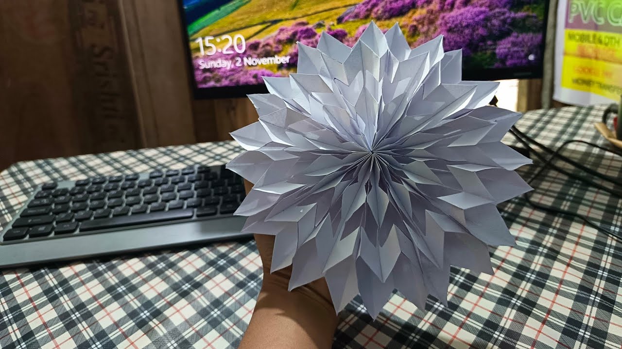 How to Make a Beautiful Paper Flower | Simple A4 Sheet Craft Idea