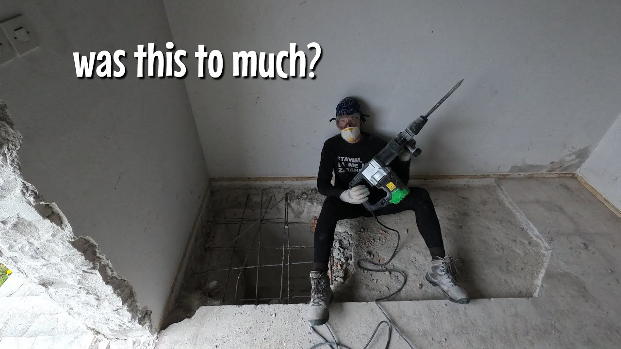 I Am Making a HOLE Through CONCRETE Floor | Martinas Life