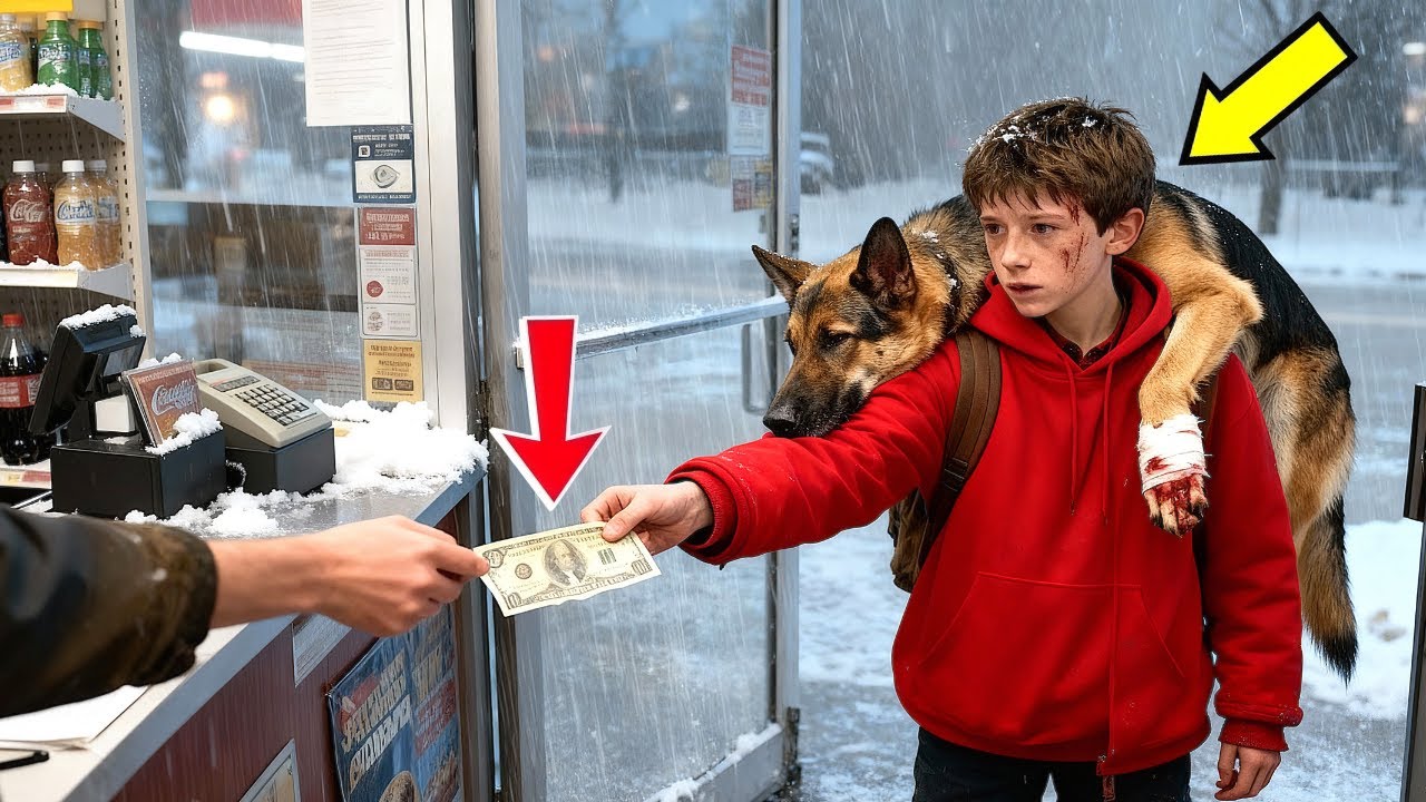 Homeless Teen Spends His Last $5 on Injured Police Dog—But What He Gets in Return Changes Everything