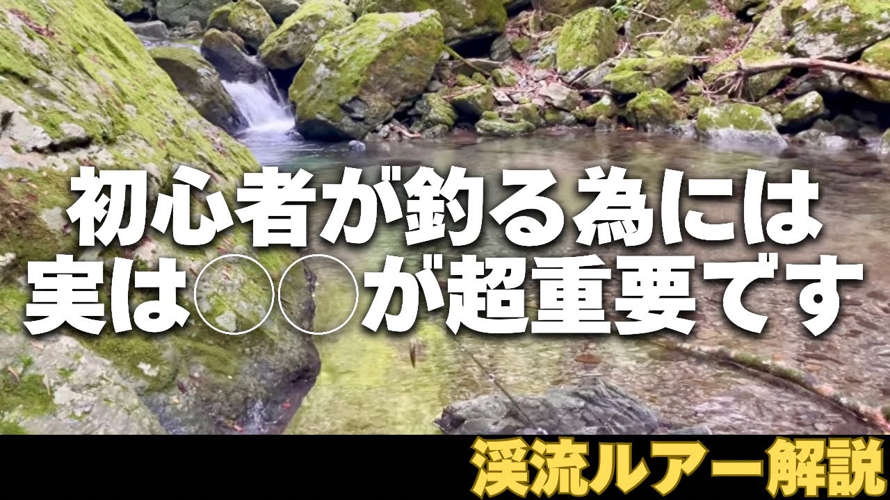 【渓流ルアー釣り初心者向け】渓流の魚を釣る為には欠かせない5つのポイント！