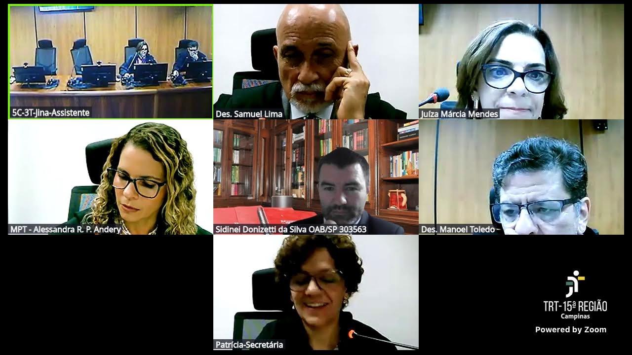 TRT 15 - 3ª TURMA - 5ª Câmara - Sessão Híbrida – 10/03/2026 – 13h30