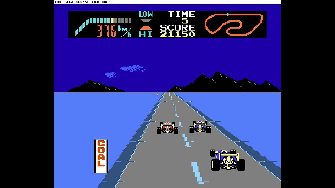 (FC/NES) F-1 RACE GAME PLAY