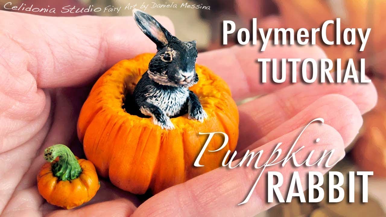 Pumpkin Rabbit Polymer Clay Tutorial