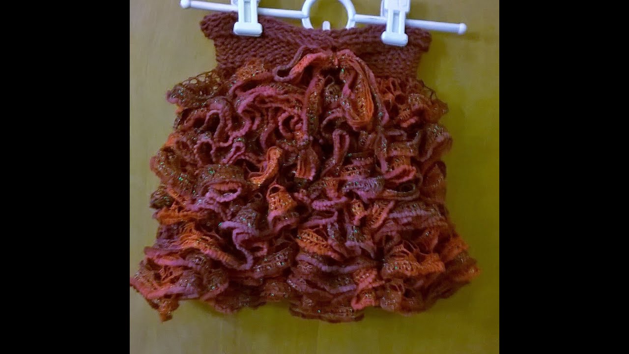 Loom Knit Ruffle Skirt Part 1