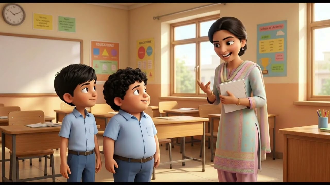 Best Friends Helping Others at School | Urdu Moral Storyایان اور حمزہ کی کہانی | Helping Hands Story