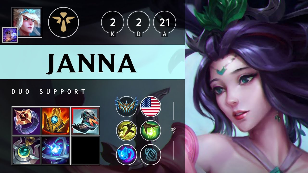 Janna Support vs Senna - NA Challenger Patch 25.21