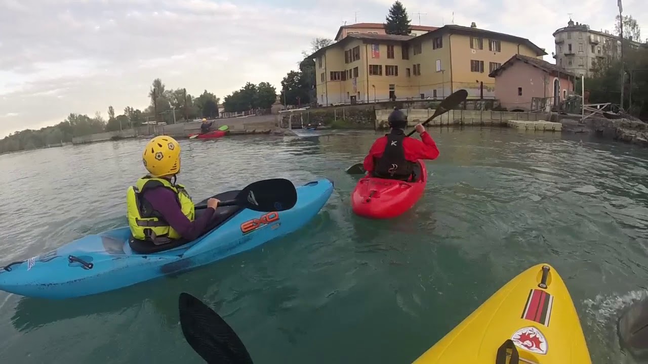 giu per il canale Polli in Umido Kayak Ivrea Dora Baltea