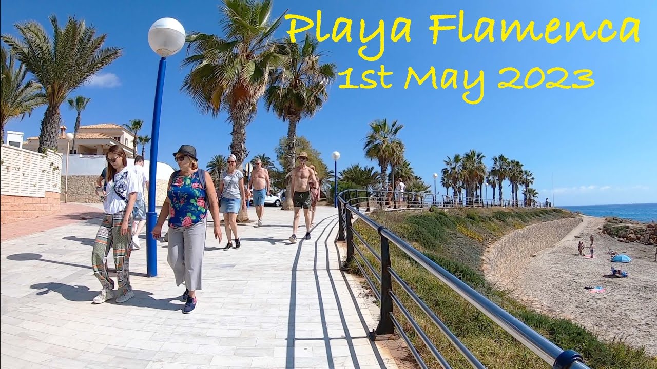 Playa Flamenca, Orihuela Costa, Costa Blanca, Spain. 1st May 2023 Morning Promenade Walking Tour 🇪🇸