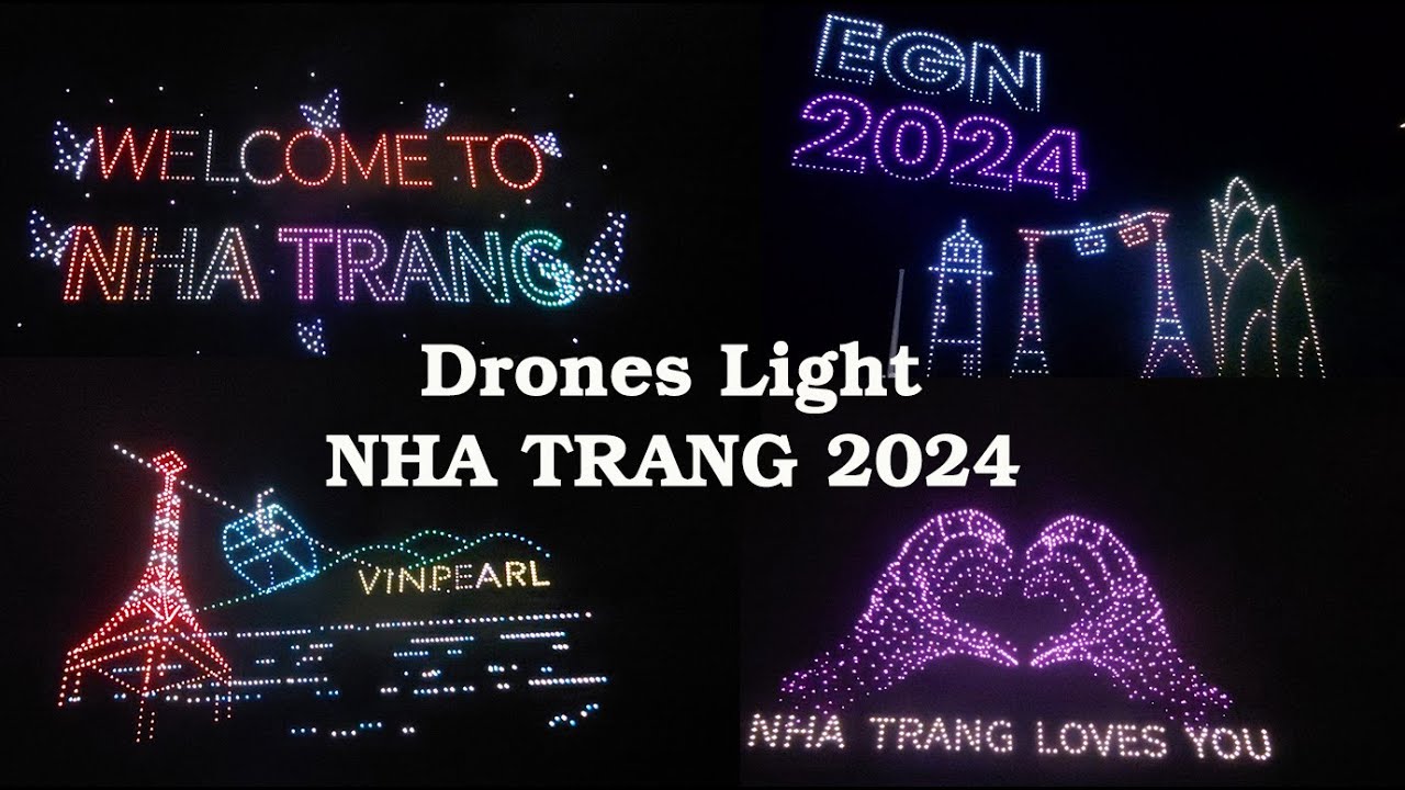 Lễ Hội Vịnh Ánh Sáng Quốc Tế Nha Trang 2024 | Drone Light Show | Đội Hàn Quốc và Trung Quốc.