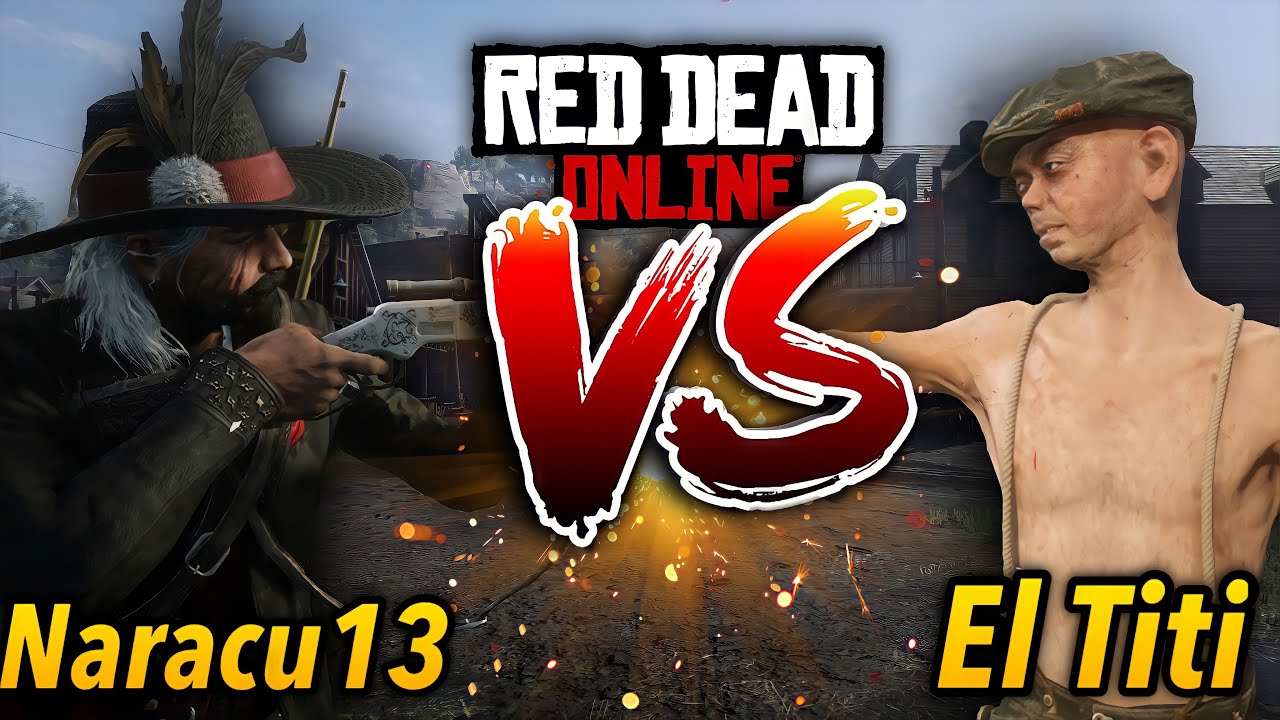 Red Dead Online | 1vs1 de YouTubers Naracu13 vs El Titi  (Épico)