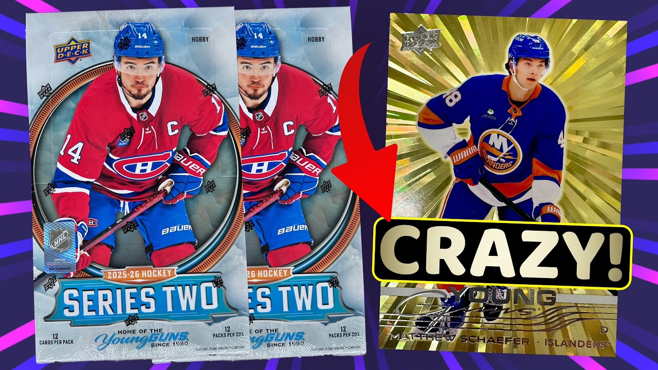 BIGGEST D-MAN CHASE EVER! - 2025-26 Upper Deck Series 2 Hockey Hobby Box Break x2 - Matthew Schaefer