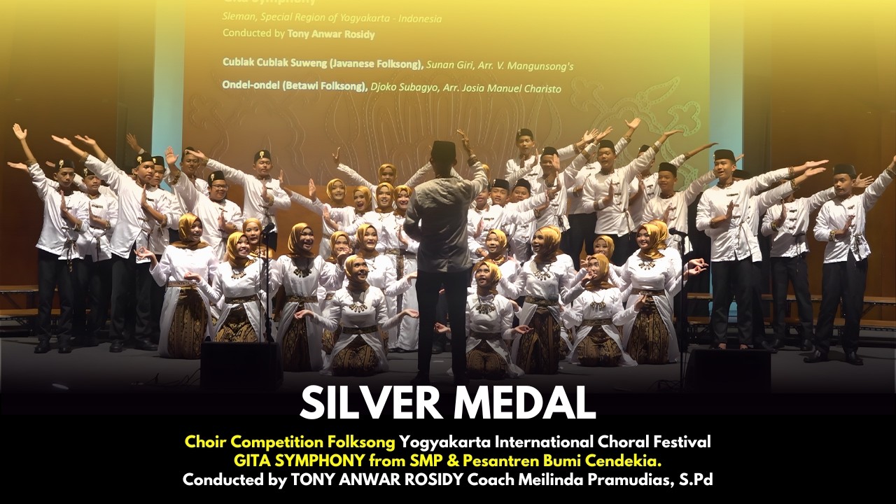 SILVER MEDAL Choir Competition Yogyakarta International Choral Festival. SMP Bumi Cendekia