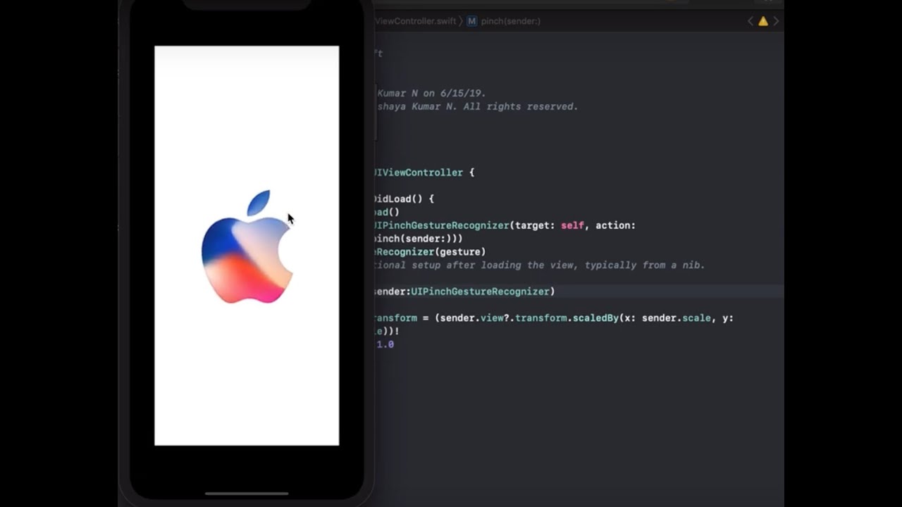 How to  use Pinch Gesture in swift