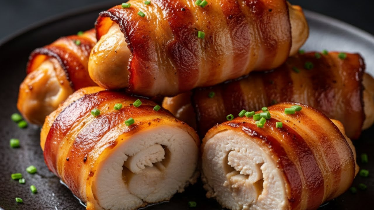 Hähnchen & Speck: Mein Mann verlangt dieses Abendessen jeden Tag! So saftig!