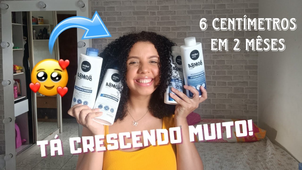 2 MESES USANDO A LINHA S.O.S BOMBA DA SALON LINE • MEU CABELO ESTÁ CRESCENDO MUITO | RESULTADO!