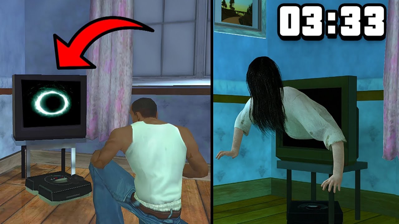 The RING GIRL Still Haunts in CJ’s House - GTA San Andreas Horror - WitB 42