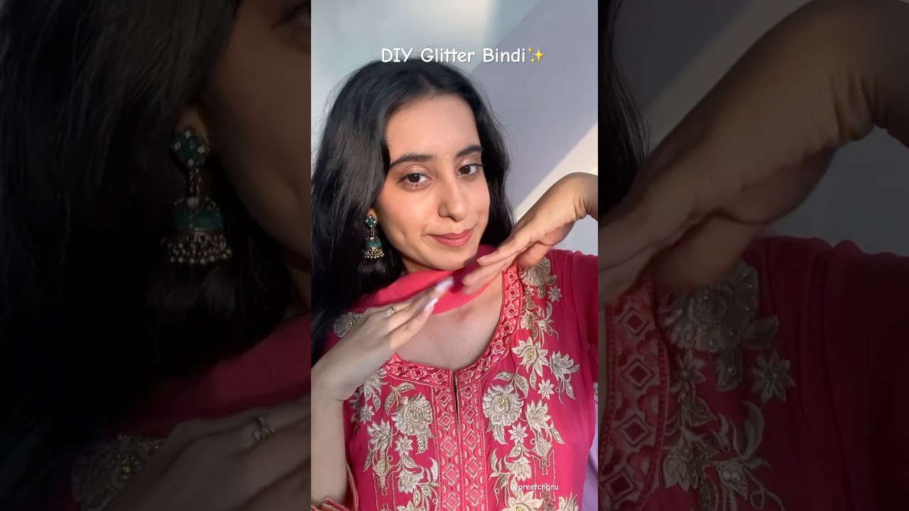 DIY Glitter bindi 