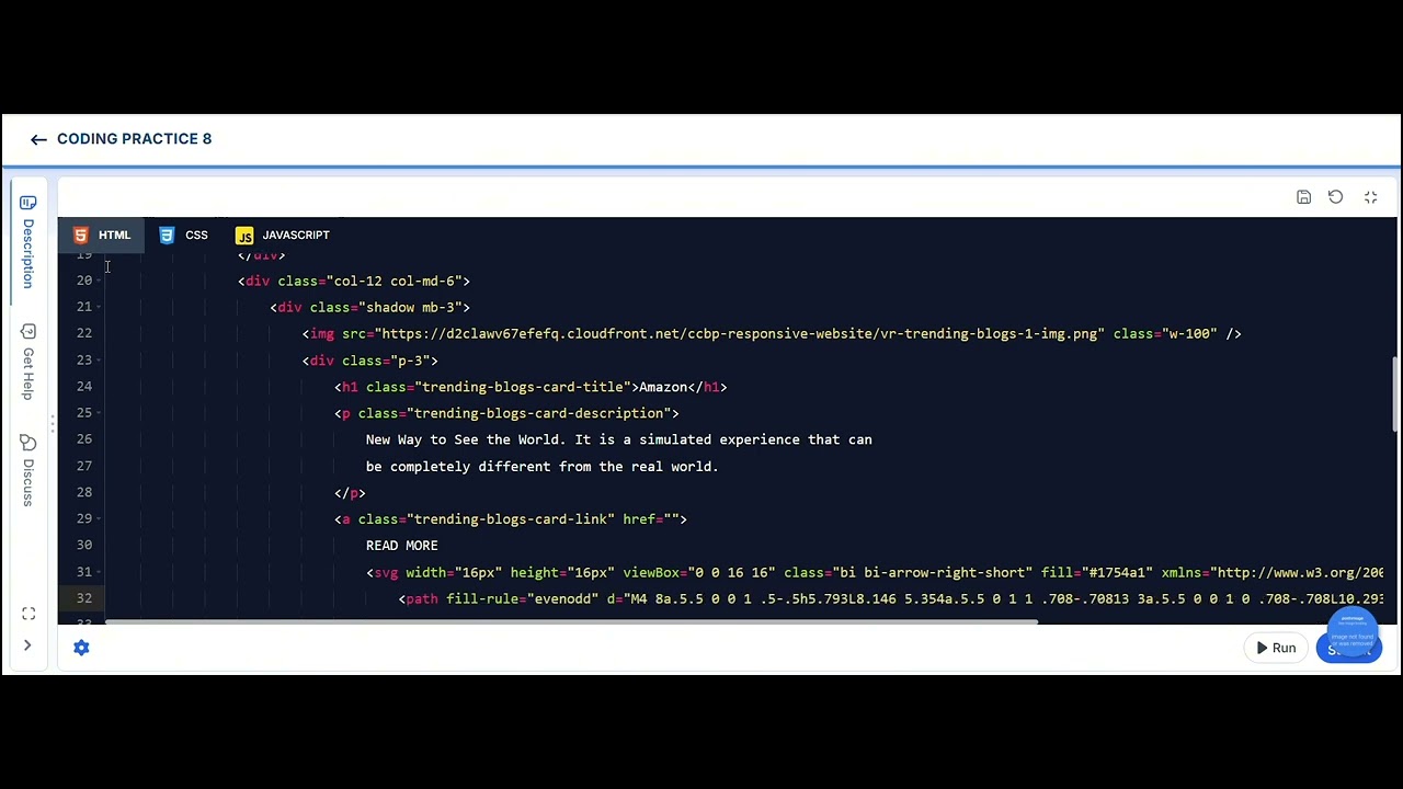 Build Your Own Responsive Website Coding Practice - 8 @NextGen-2610 