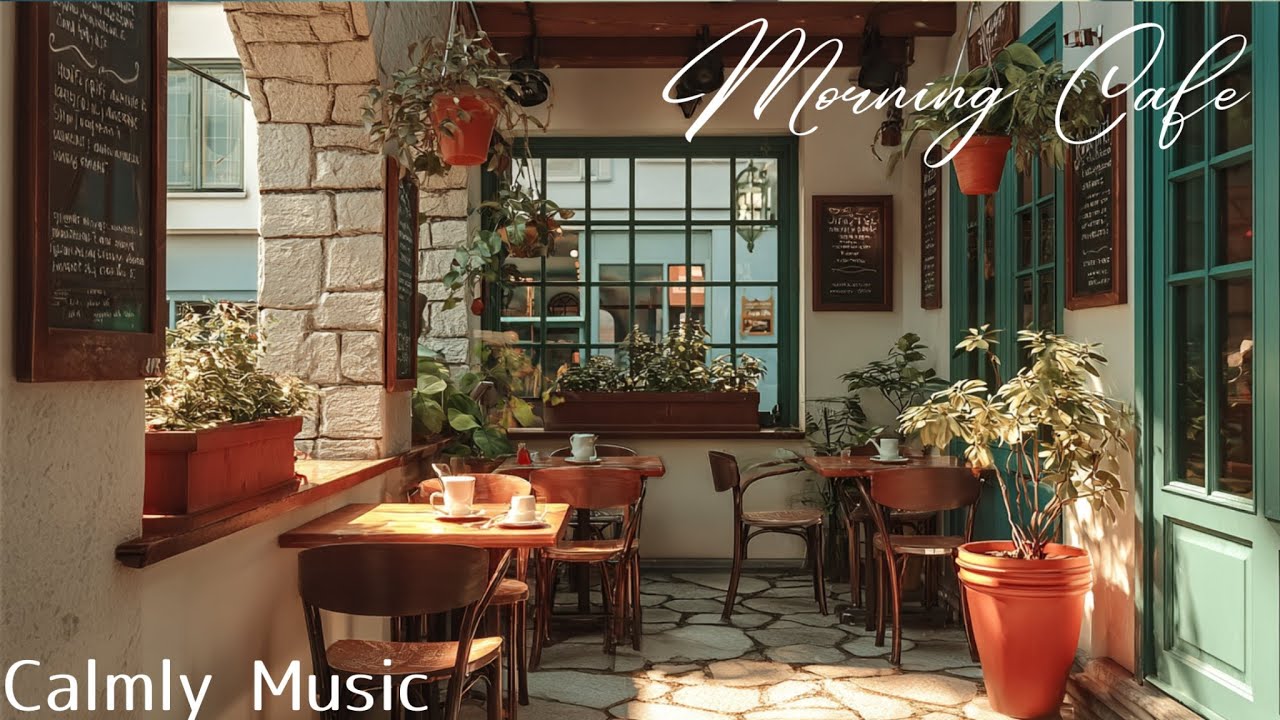 Soft jazz in a small garden cafe | Perfect jazz for work, study, and relaxation