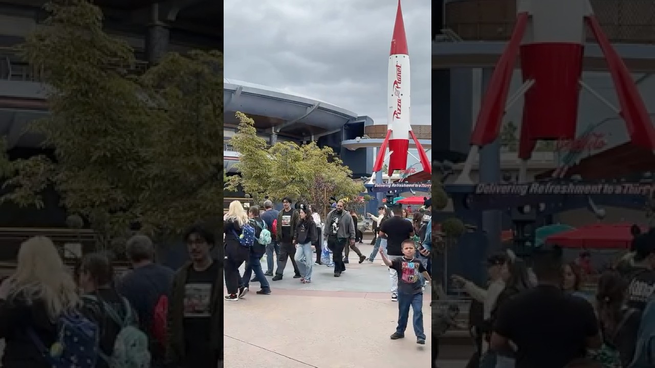 Диснейленд 2025, Страна будущего, Звездные туры, Звездные войны, R2D2, C3PO, Наблюдение за людьми...