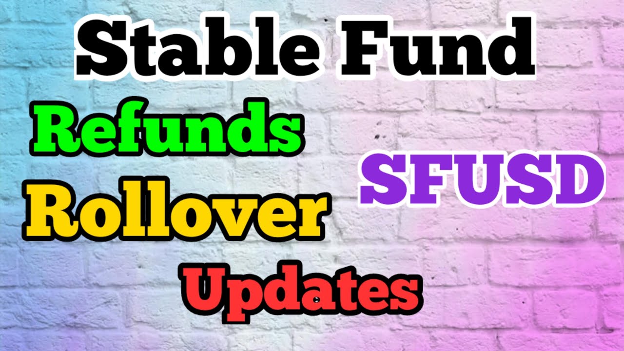 Stable Fund V2 / have you received your refund or rollover?