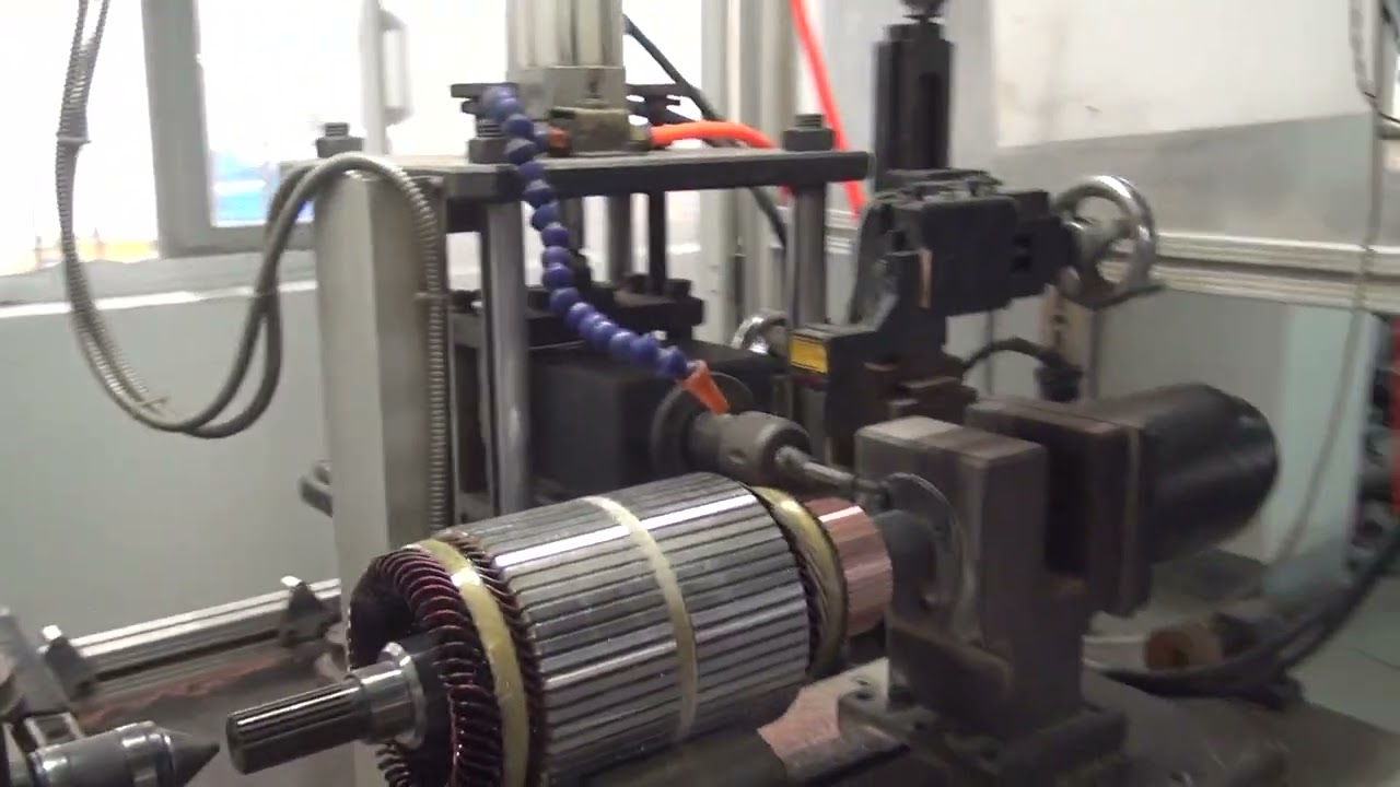 Motor Armature Commutator Automatic Turning Lathe Machine For DC Motor Armature Manufacturing
