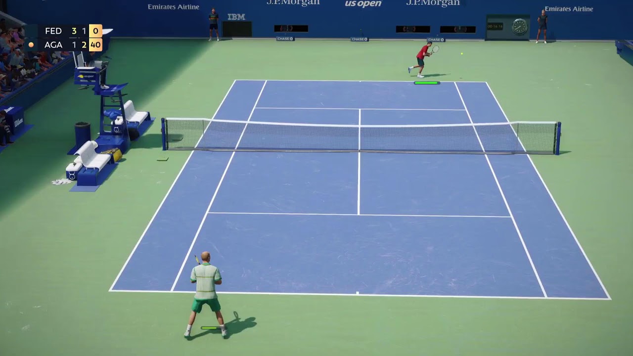TopSpin 2k25 Roger Federer vs Andre Agassi - US Open