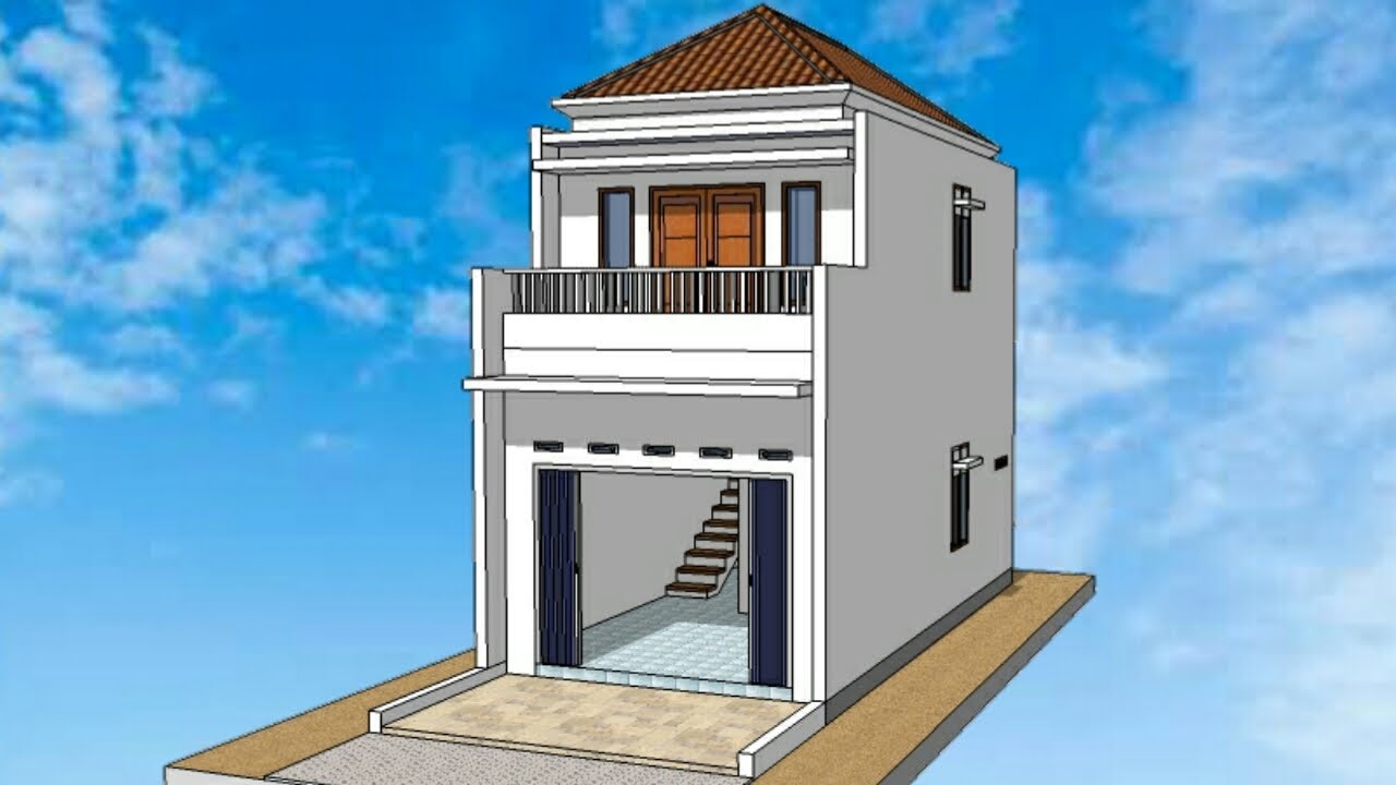 #76 Desain Ruko │ Membangun Ruko 4x8 Meter 2 Lantai