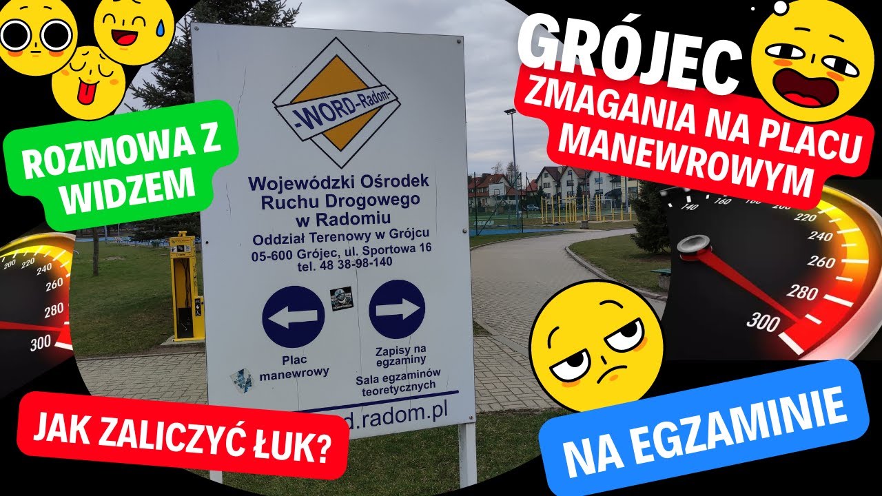 Grójec - egzamin na prawo jazdy kategorii B. Zmagania na placu manewrowym i rozmowa z kursantem