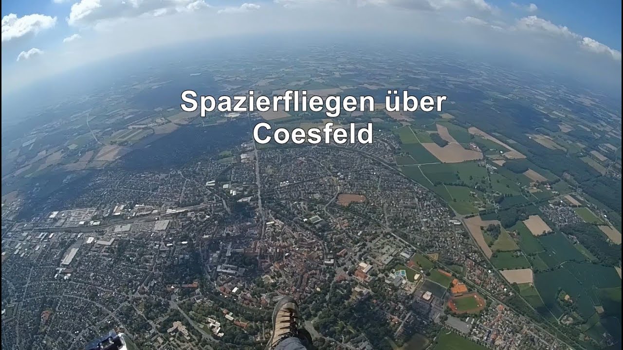 Spazierfliegen über Coesfeld - Gleitschirm Sightseeing