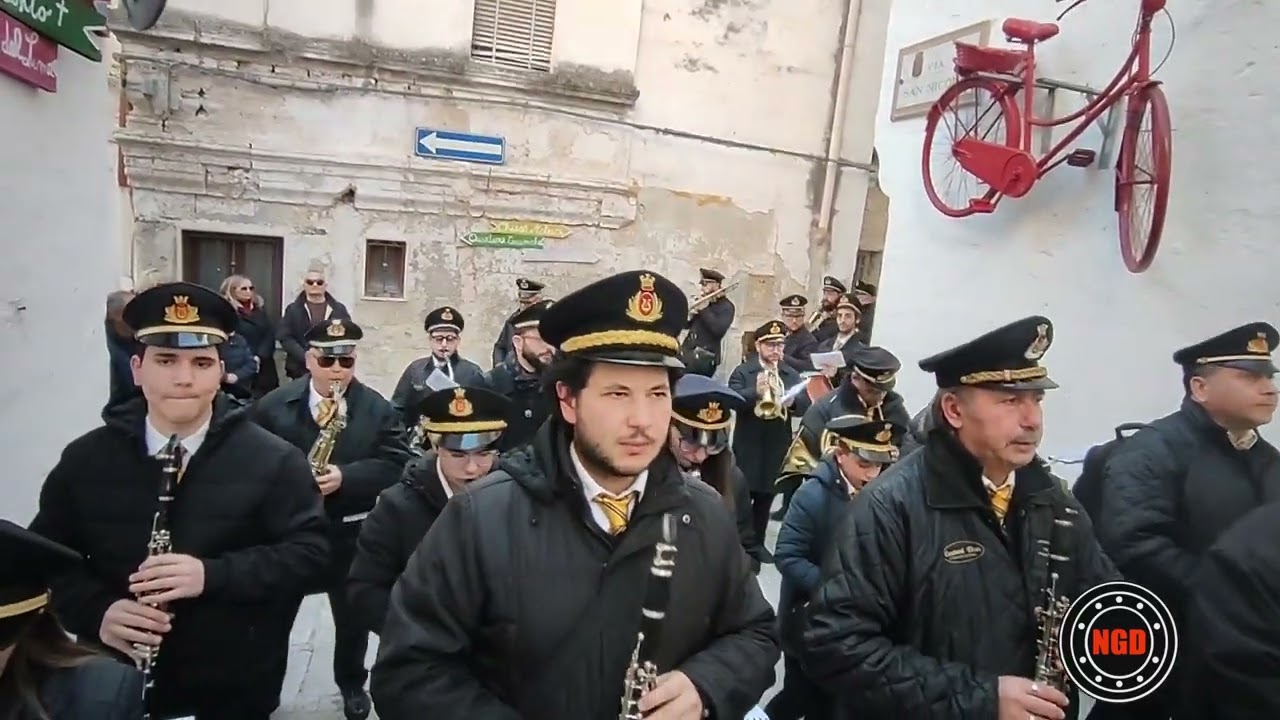 marcia Ariete Banda di Grottaglie Opus in musica 4/2/24 Grottaglie Processione di S Ciro