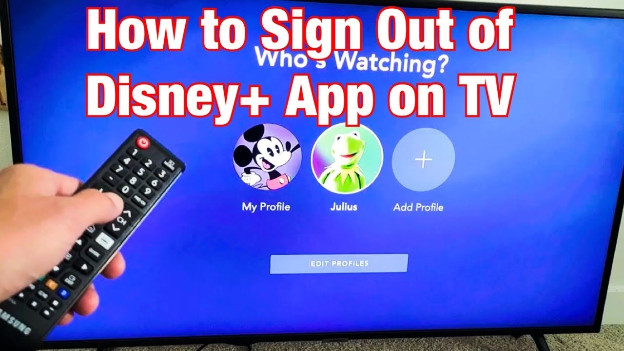 Disney+ App on TV: How to Log Off (Sign Out)