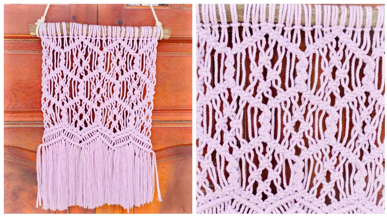DIY MACRAME WALL HANGING, BASIC KNOTS PATTERNS FOR BIGINNERS BY TNARTNCRAFTS