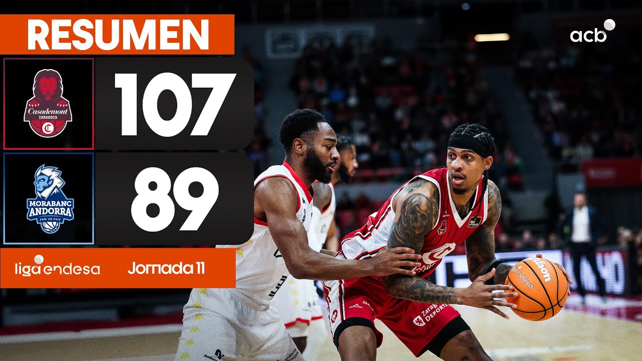 Casademont Zaragoza - MoraBanc Andorra (107-89) RESUMEN | Liga Endesa 2025-26