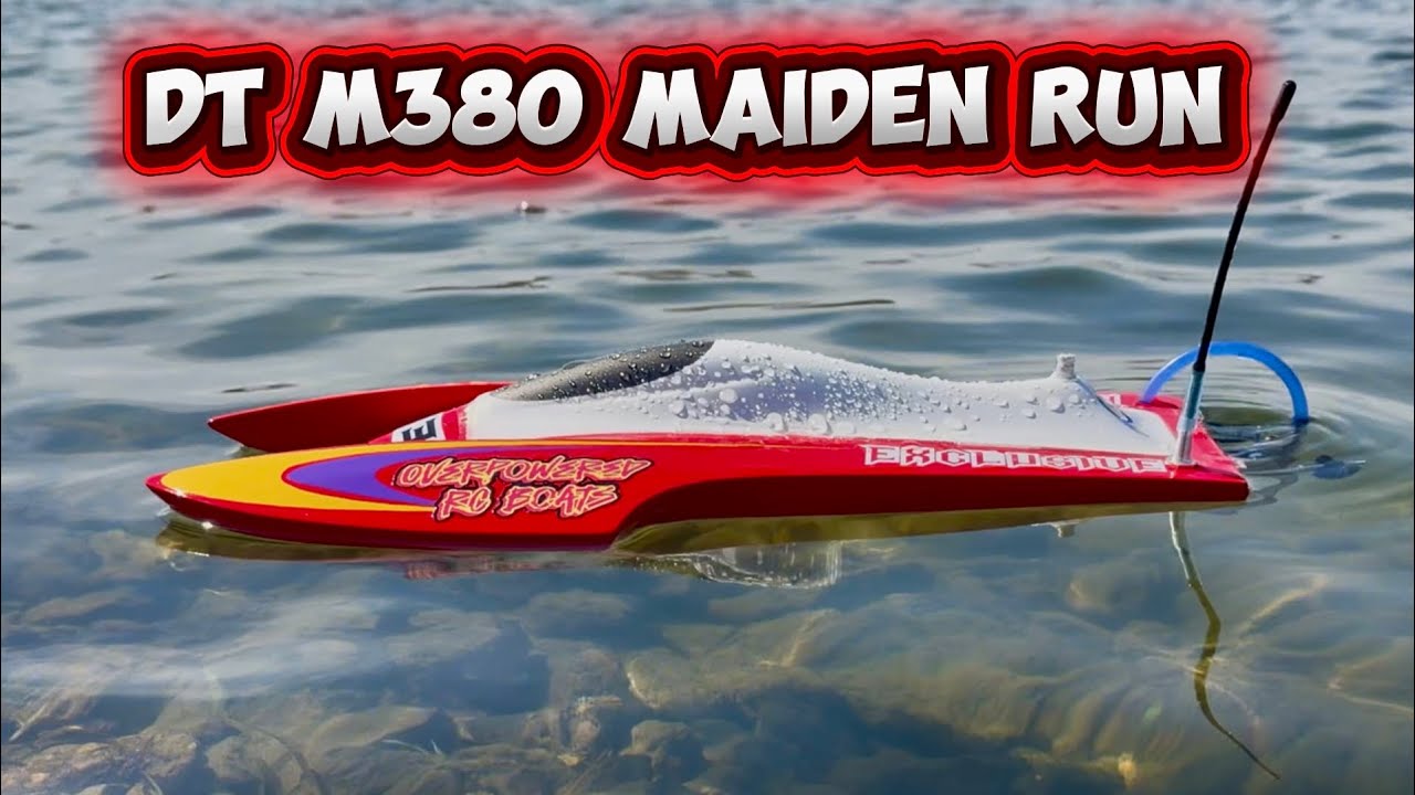 Мини-гидроплан DT M380 с 15-дюймовым двигателем, тестовый заезд с GPS, скорость 29 миль в час, дв...