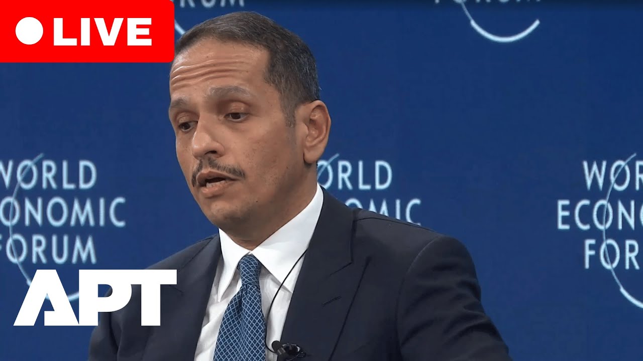 WEF 2026 LIVE: Qatar Prime Minister Sheikh Mohammed bin Abdulrahman Al Thani Speaks at Davos