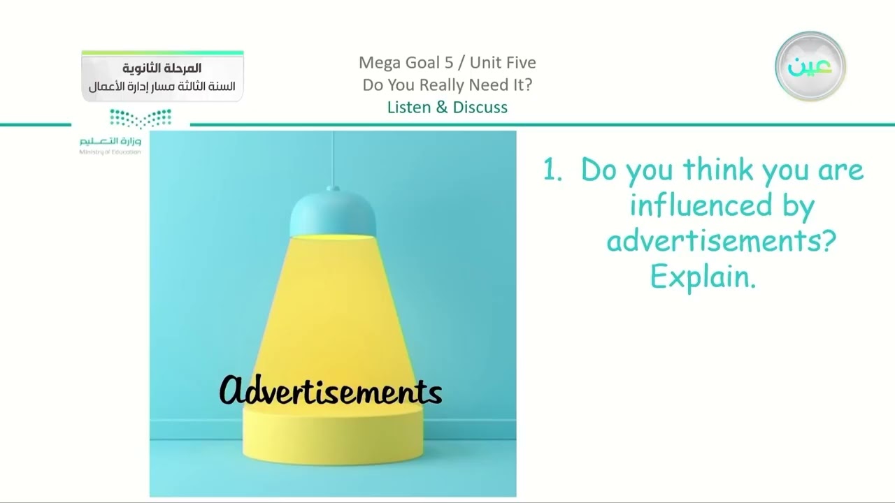 Unit Five/Do You Really Need IT ? Listen & Discuss - اللغة الإنجليزية (3-2) - المرحلة الثانوية