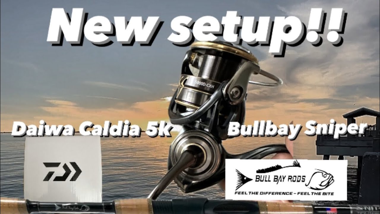 NEW SETUP!! DAIWA Caldia SW 5000D-CXH with BullBay Sniper Rod