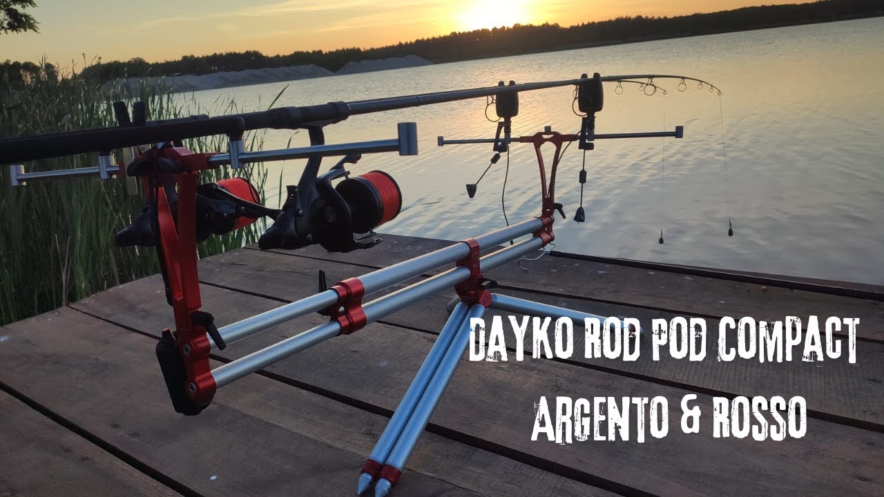 Dayko Rod Pod Compact bitubo Argento-Rosso