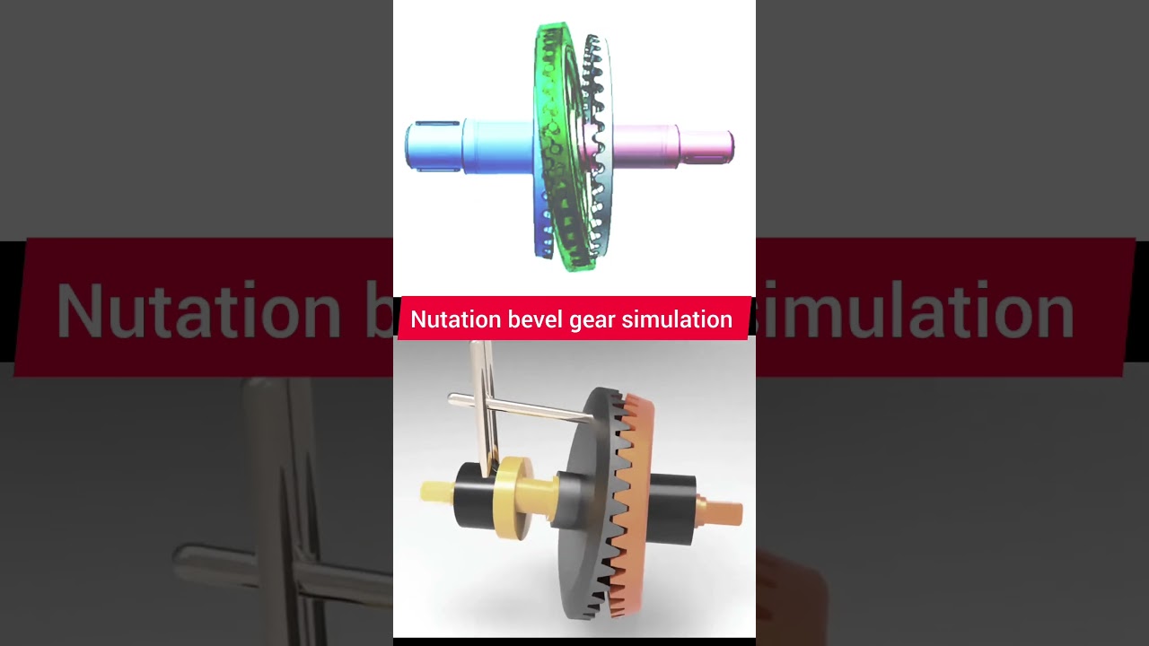 Nutation Bevel Gear Mechanism Explained | Innovative Mechanical Design #shorts