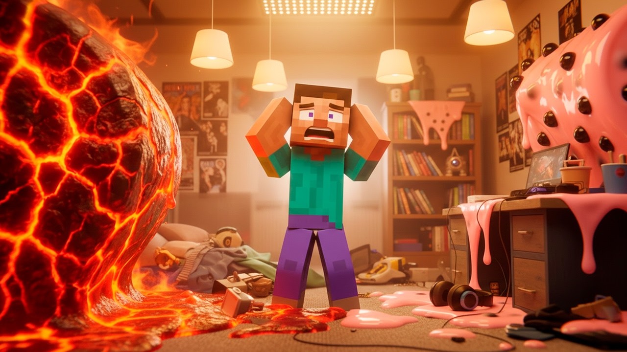 Steve Faces Pressure From 2 Of The Most Dangerous Walls 🥶😱Minecraft Simulation #asmr #ai #minecraft