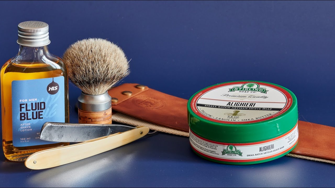 Безымянный французский клин, Stirling Soap Alighieri, MUEHLE ROCCA, HLS Hluid Blue бритьё homelike