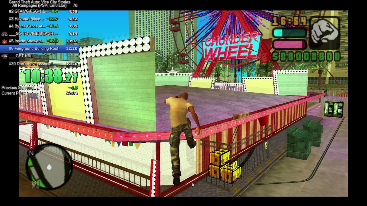 Grand Theft Auto: Vice City Stories All rampages 57:47 PSP EMU