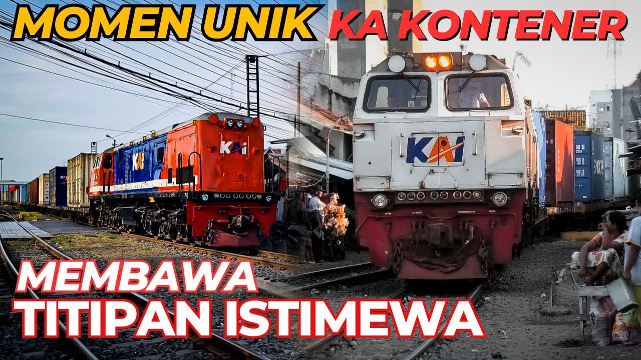 MOMEN KERETA KONTENER BAWA TITIPAN