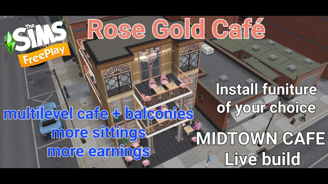 MIDTOWN CAFE RENOVATION| Rose Gold Café| Live build 🛠|Multilevel+balcony+outdoor sitting