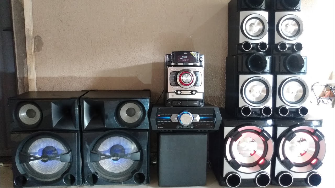 Duelo: LG cm9520 vs Sony Shake 5... (Sessão de esp@nc@mento 😱)