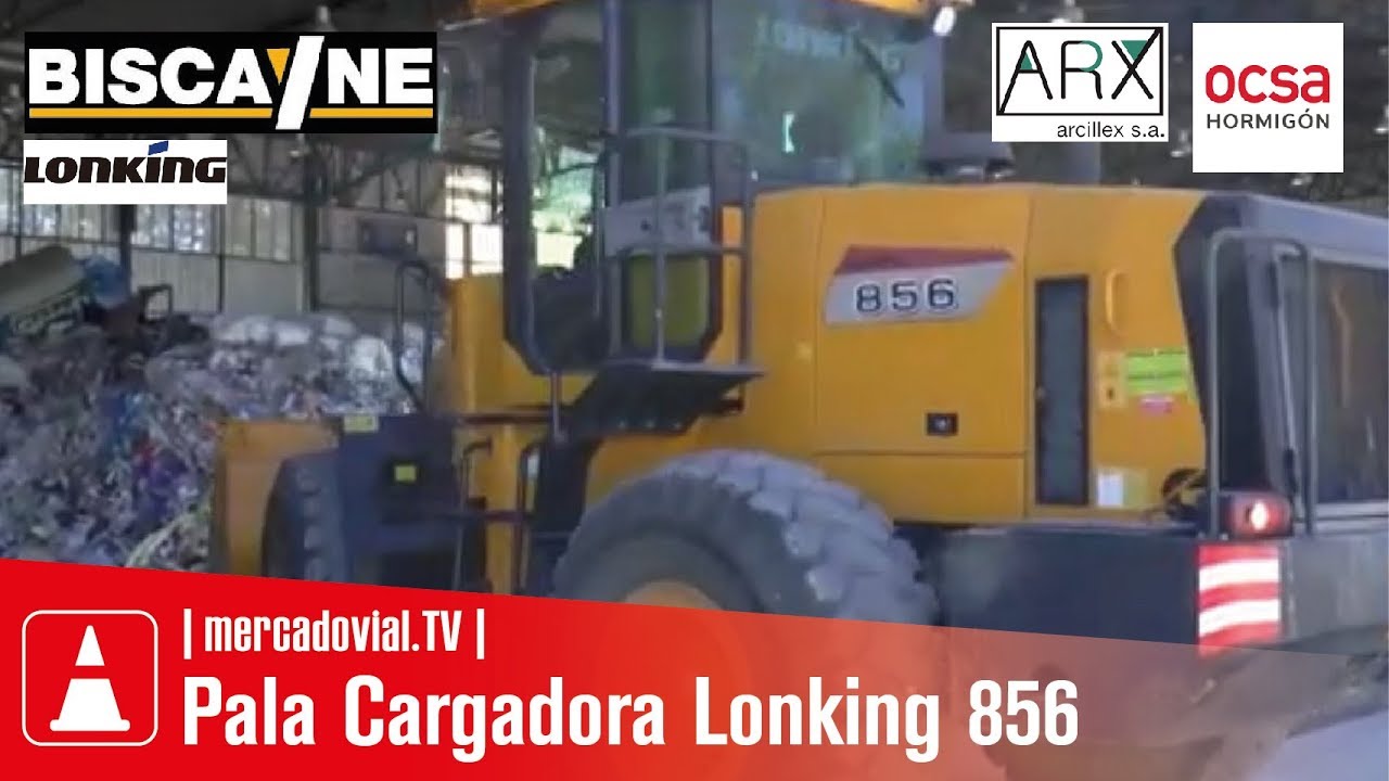 Pala Cargadora Lonking 856 en Planta de Tratamiento y de Hormig&oacute;n