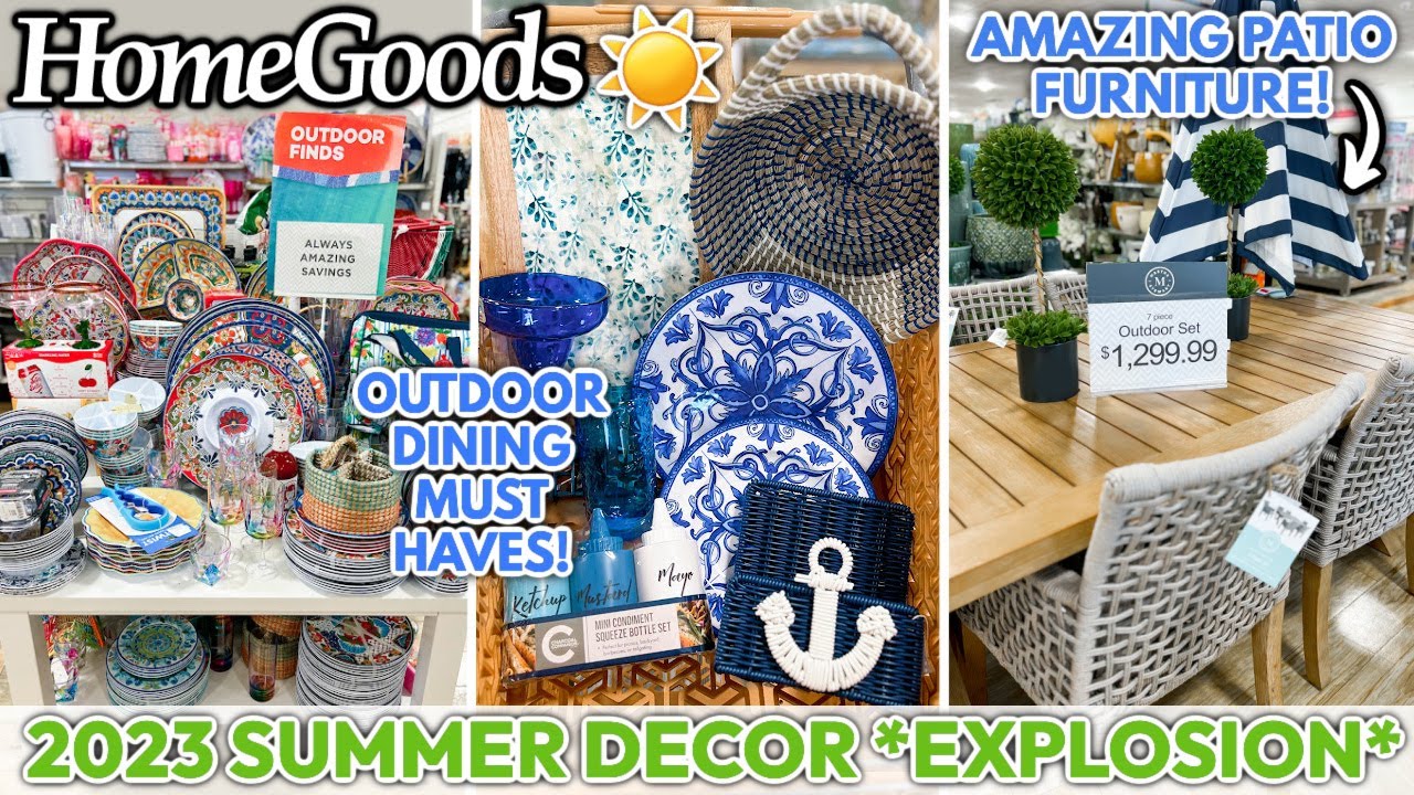 Just In! HomeGoods BRAND NEW Summer Decor ☀️ | Shop With Me + Haul
