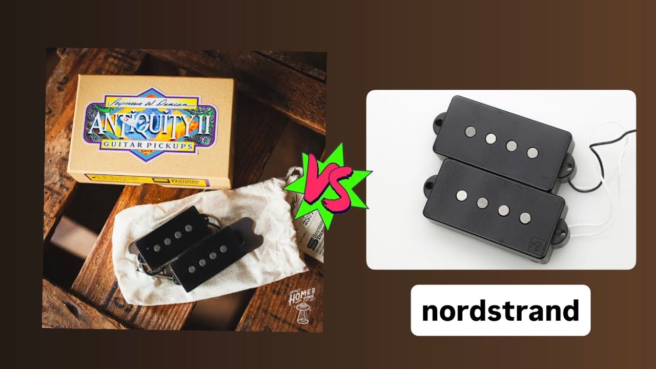 NORDSTRAND NP4 Precision Bass PU vs Seymour Duncan Antiquity II  P Bass PU Comparison 