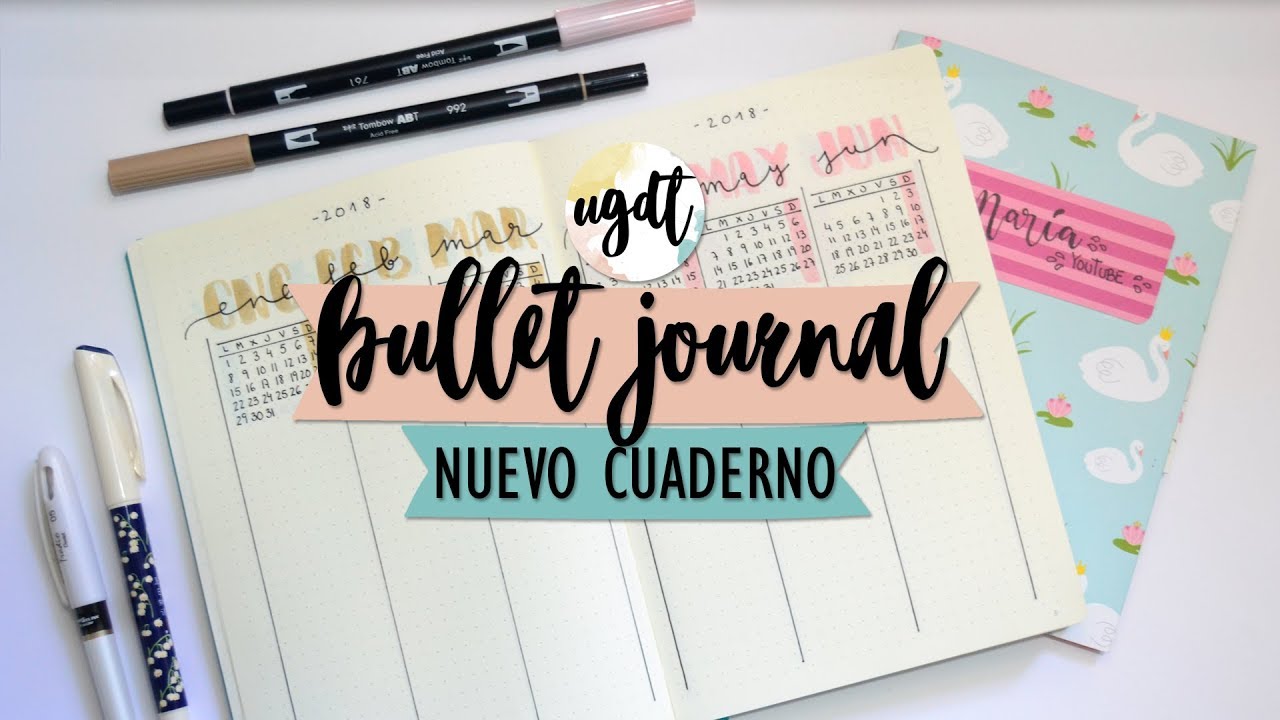 Mi nuevo Bullet Journal - Decoro con acuarela + Registro futuro - UGDT